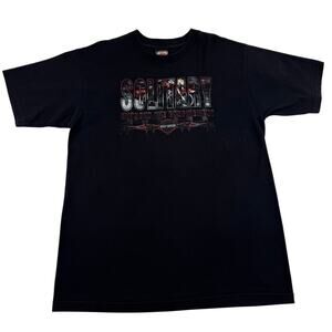 Vintage Harley Davidson Biker Solitary Birch Run Michigan 90s Black Shirt XL